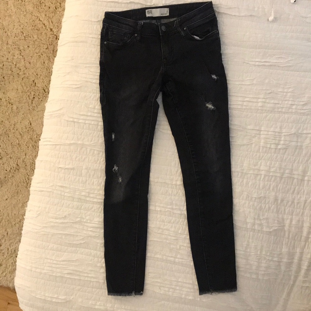 RSQ Baja ankle black jeans com Tillys